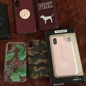 Gently used iPhone X phone cases